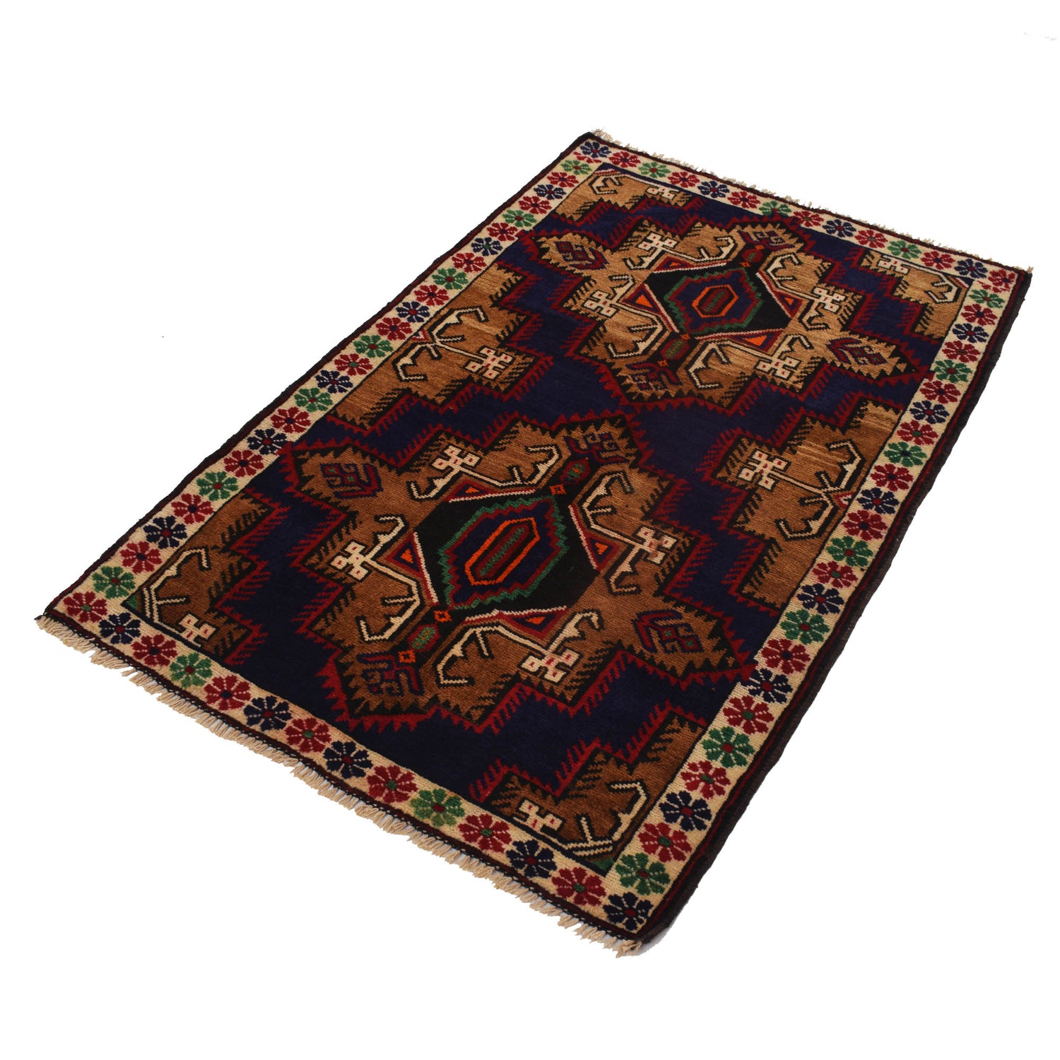 Baluchi Rug 3' 0 x 4' 6 (ft) - No. G19054