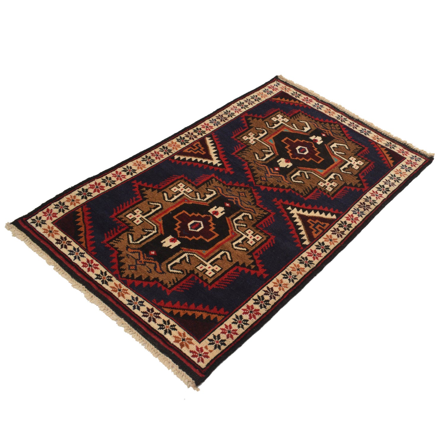 Baluchi Rug 2' 8 x 4' 7 (ft) - No. G19127