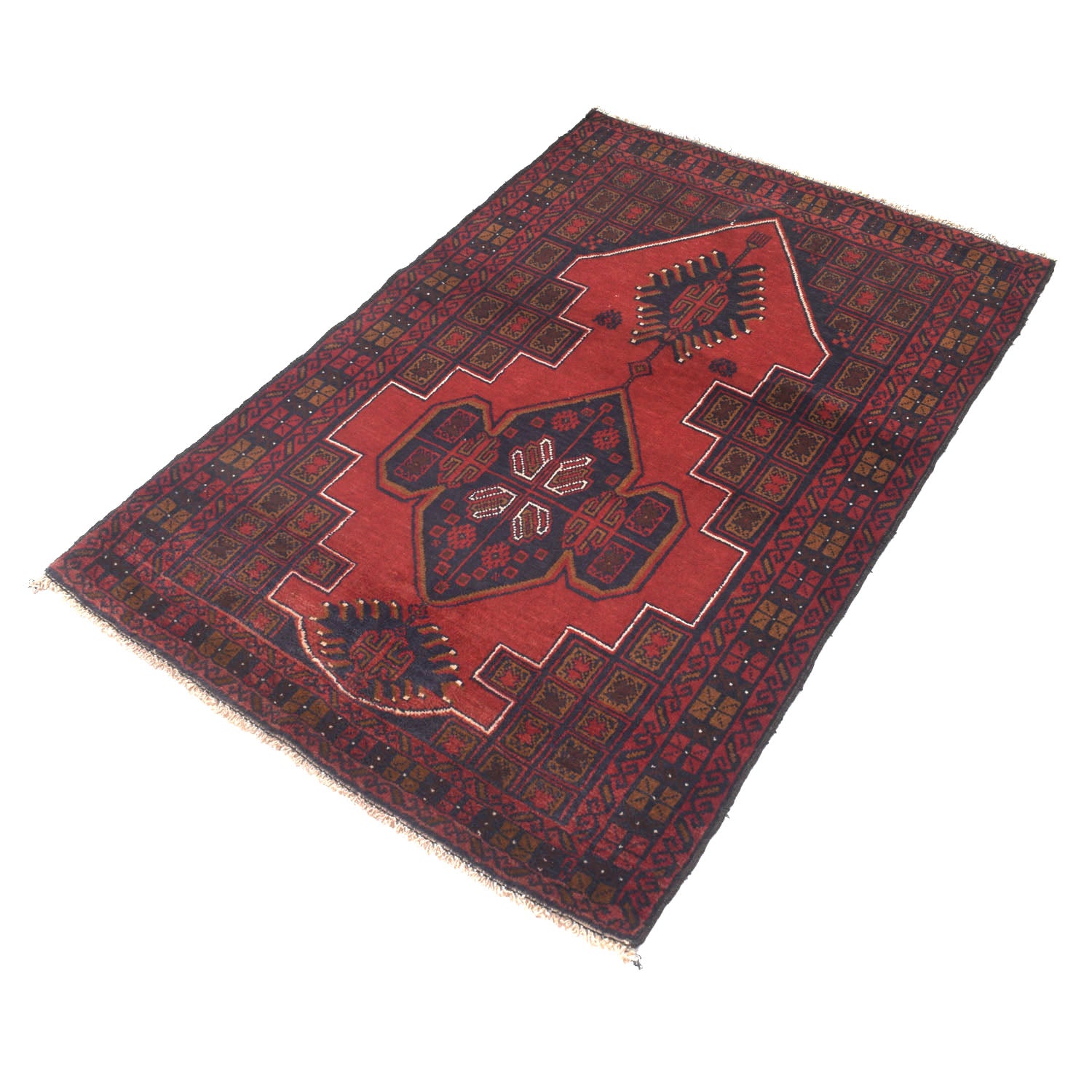 Baluchi Rug 3' 2 x 4' 4 (ft) - No. R13674