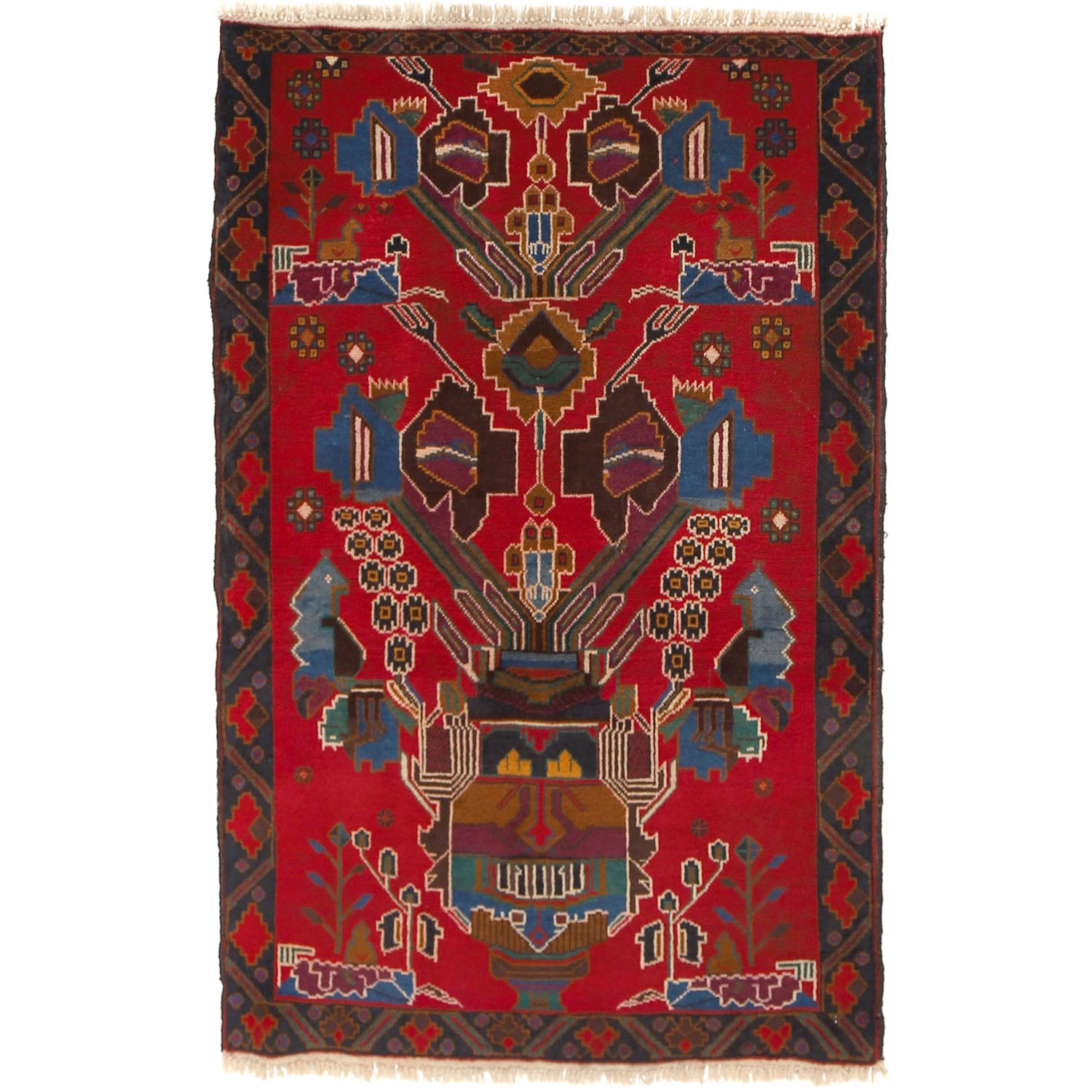 Baluchi Rug 2' 8 x 4' 5 (ft) - No. R14104