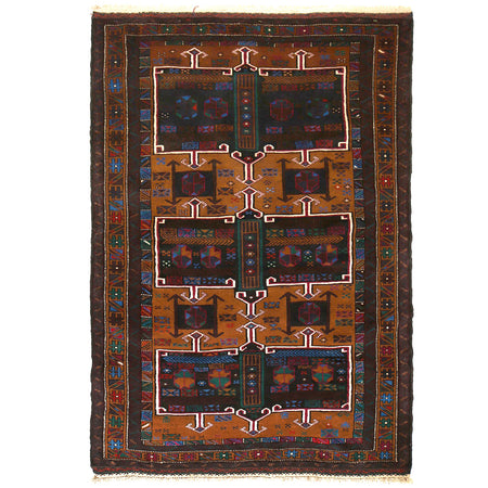 Baluchi Rug 4' 1 x 7' 1 (ft) - No. R14167