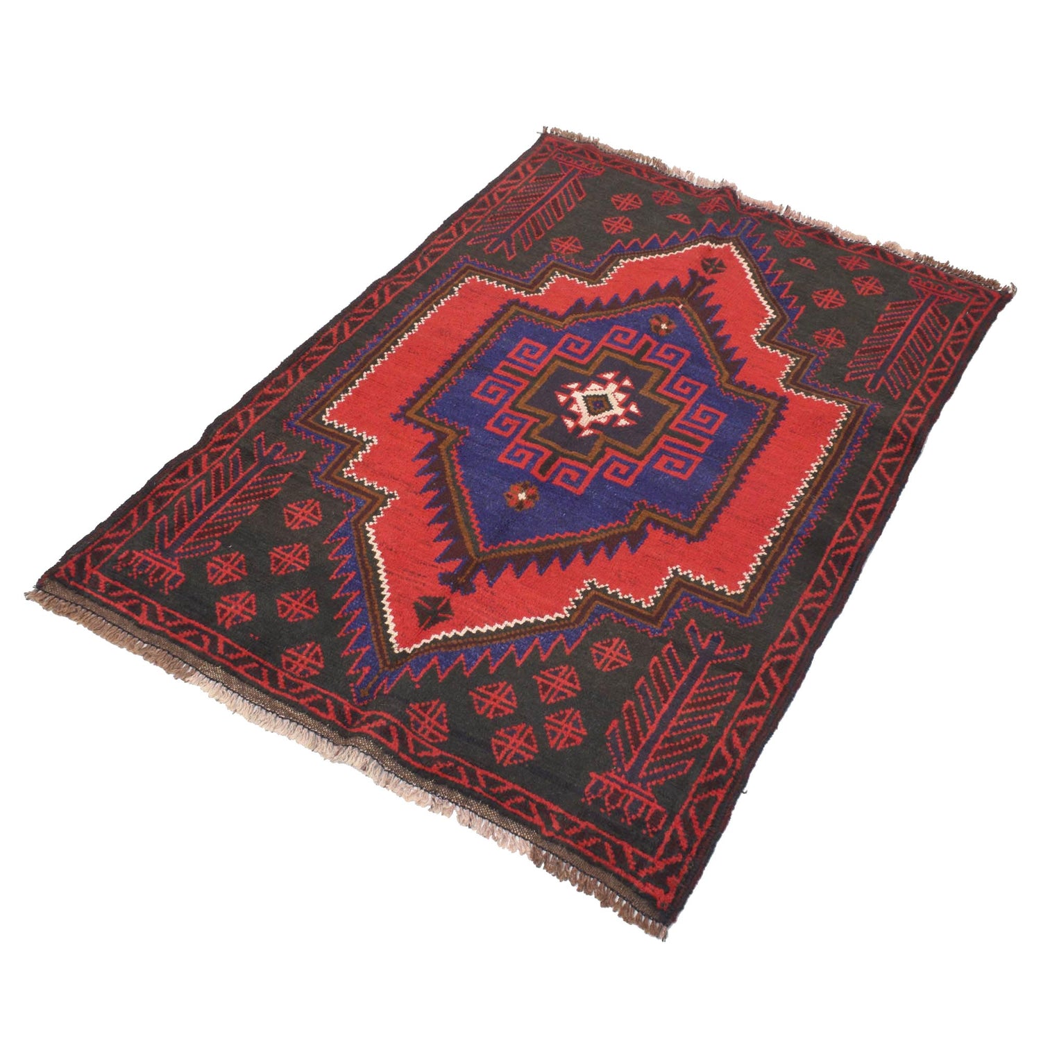 Tribal Baloch Rug 2' 9 x 4' 1 (ft) - No. R18959