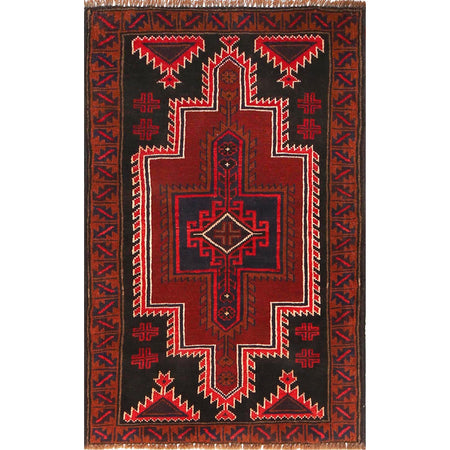 Traditional Baloch Rug 2' 7 x 4' 4 (ft) - No. R19057