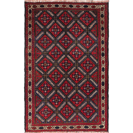 Handmade Baluchi Rug 2' 8 x 4' 4 (ft) - No. R19059