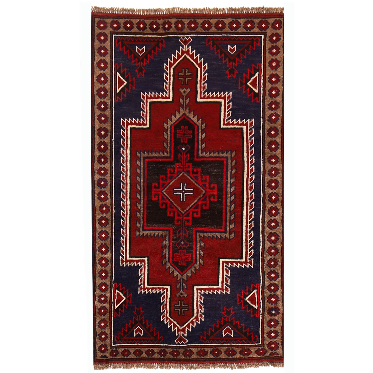 Tribal Baloch Rug 2' 9 x 4' 9 (ft) - No. R19062