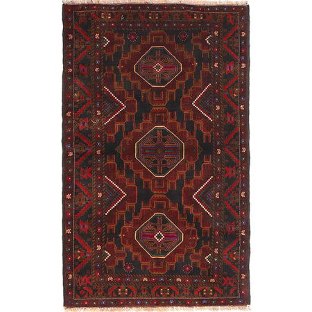 Baluchi Rug 3' 8 x 6' 1 (ft) - No. R19104