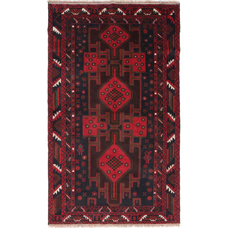 Baluchi Rug 3' 6 x 6' 1 (ft) - No. R19106