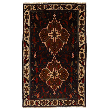 Baluchi Rug 2' 7 x 4' 2 (ft) - No. W14743
