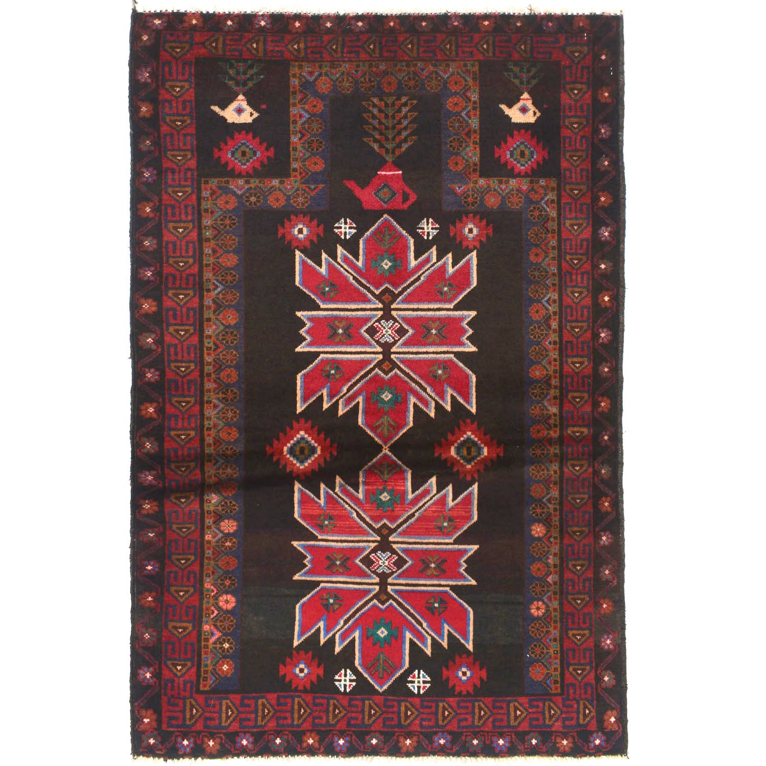 Prayer Rug 2' 8 x 4' 3 (ft) - No. W15165