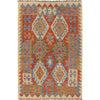 Handmade Vegetable Kilim 3' 2 x 4' 9 (ft) - No. W16748