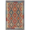 Handmade Vegetable Kilim 3' 2 x 5' 0 (ft) - No. W16757