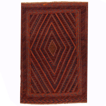 Multi Color Mashwani Rug 4' 6 x 5' 9 (ft) - No. w18199