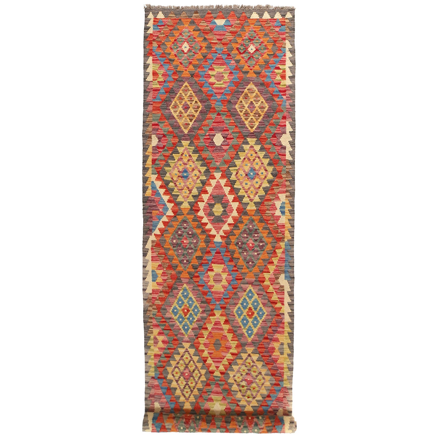 Vegetable Kilim 2' 7 x 9' 5 (ft)- No. y14152