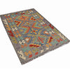 Handmade Vegetable Kilim 3' 4 x 4' 9 (ft) - No. y14814