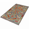 Handmade Vegetable Kilim 3' 4 x 4' 9 (ft) - No. y14814