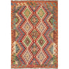 Handmade Vegetable Kilim 3' 4 x 4' 9 (ft) - No. Y16416