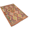 Handmade Vegetable Kilim 3' 4 x 4' 9 (ft) - No. Y16416